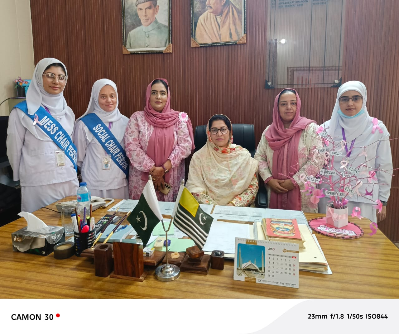 Principal, Mess Chairperson, Social Chairperson and with Faculty